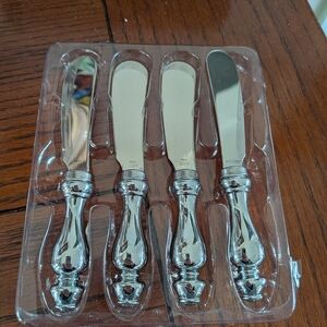 Silver Butter/Charcuterie Small Spreaders Set of 4
